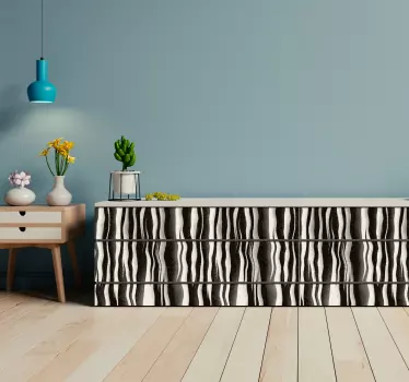 Zebra Skin Furniture Sticker - TenStickers