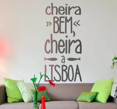 Cheira bem Cheira to Lisbon wall sticker - TenStickers