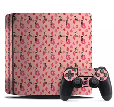 Kisses PS4 Skin Cover Sticker - TenStickers