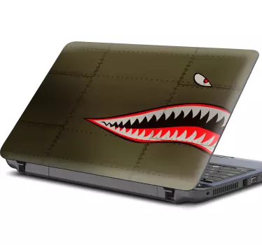 绿鲨笔记本电脑贴纸 - TenStickers