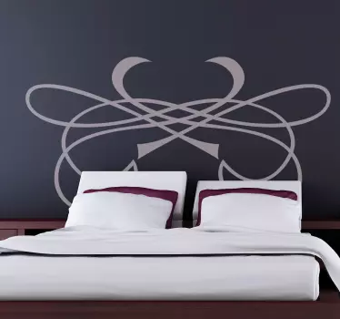 Vinil decorativo ornamento cabeceira cama - TenStickers