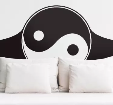 Naklejka nad łóżko Yin Yang - TenStickers
