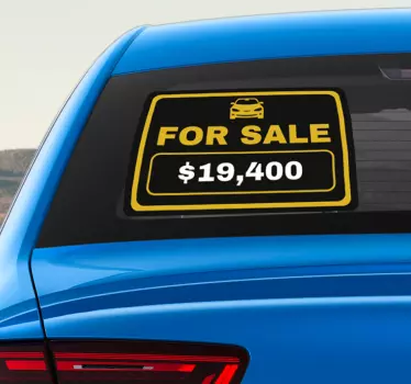 Car for Sale Window Sticker - TenStickers