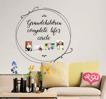 Circle of Life Customisable Wall Sticker - TenStickers