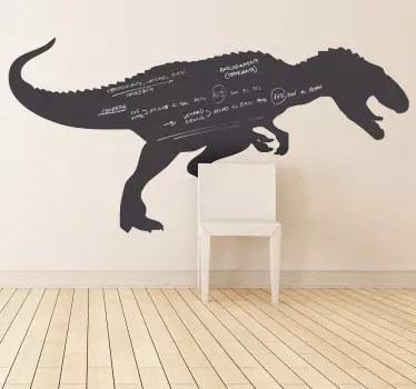 Sticker ardoise dinosaure craie - TenStickers