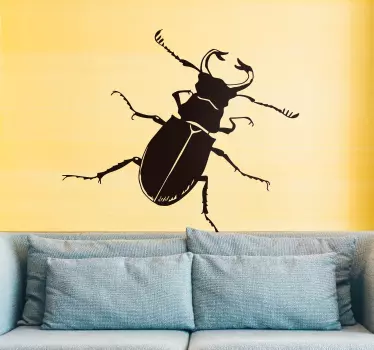 Vinilo insecto ilustración cucaracha - TenVinilo