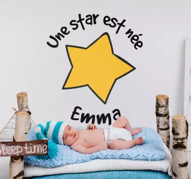 Sticker Illustration Une star est née - TenStickers