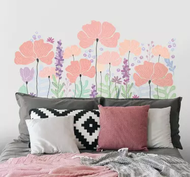 spring flowers flower wall sticker - TenStickers