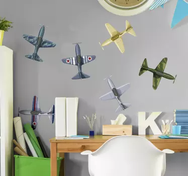 War Planes Home Wall Sticker - TenStickers