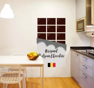 Sticker Entreprise Chocolat Belge - TenStickers