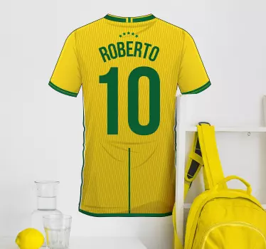 Naklejka koszulka piłkarska Brazylia - TenStickers