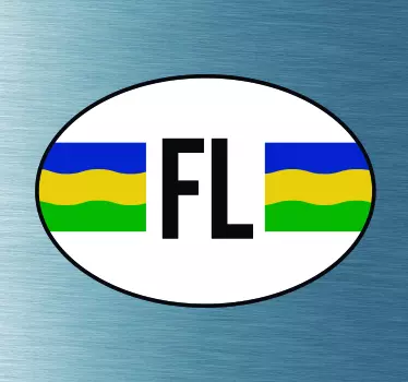 Auto stickers vlag Flevoland - TenStickers