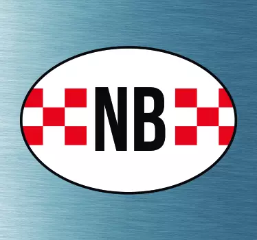 Auto stickers vlag Noord Brabant - TenStickers
