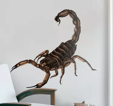 scorpion illustration insect sticker - TenStickers