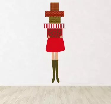 The Gift Lady Wall Sticker - TenStickers