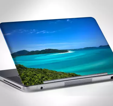 Whitsunday Islands, Queensland laptop decal - TenStickers