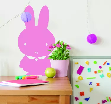 cute bunny animal sticker your child's room - TenStickers