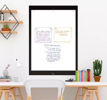 Whiteboard sticker tablet design - TenStickers