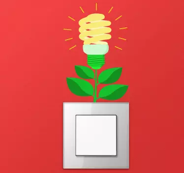 Light Flower light switch sticker - TenStickers