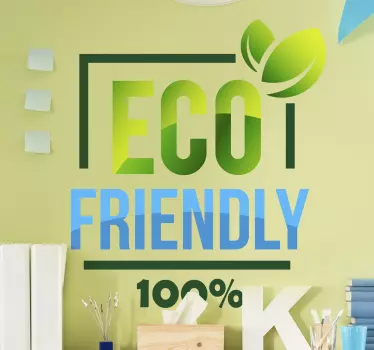 Sticker Icon Eco Friendly - TenStickers