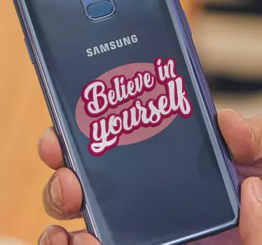 Samsung text sticker believe in yourself - TenStickers
