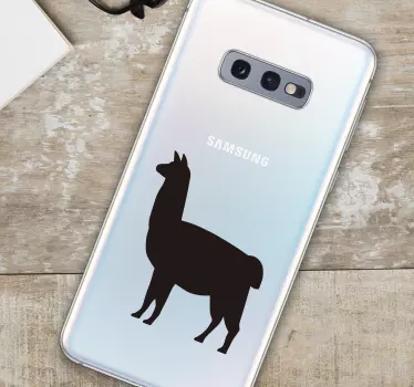 Wandtattoo Wildes Tier Llama Silhouette Samsung - TenStickers