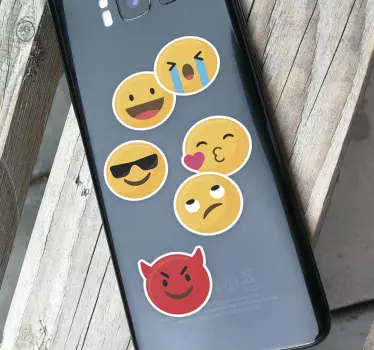 Emoji Set Samsung Sticker - TenStickers