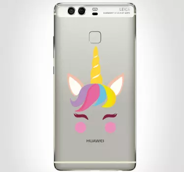 Unicorn huawei telefon sticker - TenStickers