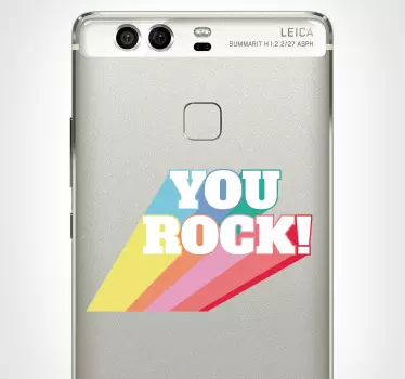 You Rock Coloured Huawei Sticker - TenStickers