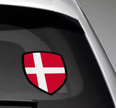 Denmark flag bil klistermærke køretøj klistermærke - TenStickers
