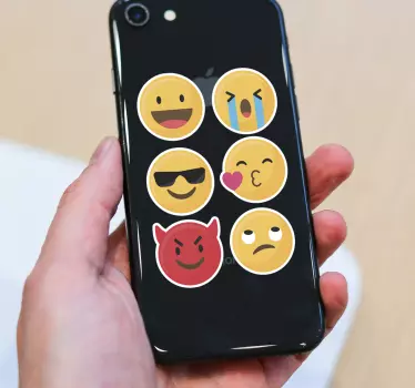 Aufkleber Technologie Emoji Set iPhone - TenStickers