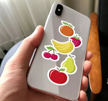 Fruit Set iPhone Stickers - TenStickers