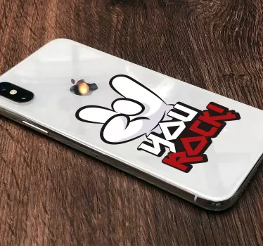 You Rock iPhone Decorative Sticker - TenStickers