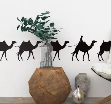 Camel Caravan animal wall sticker - TenStickers