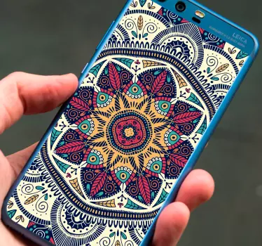 Mandala Huawei Phone Sticker - TenStickers