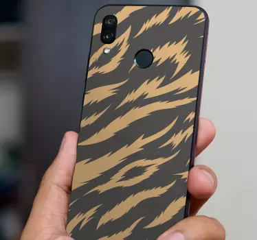 Tiger Texture Huawei Sticker - TenStickers