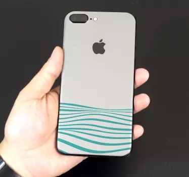 Vinilo marinero iPhone olas - TenVinilo