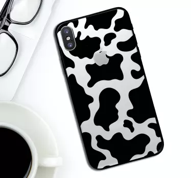 Kráva textura iphone nálepka - TenStickers