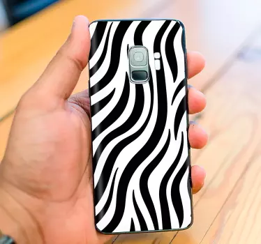 Zebra patroon textuur telefoon zelfklevende sticker - TenStickers