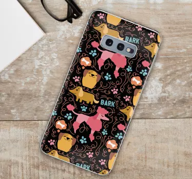 Dogs pattern (samsung) decal - TenStickers
