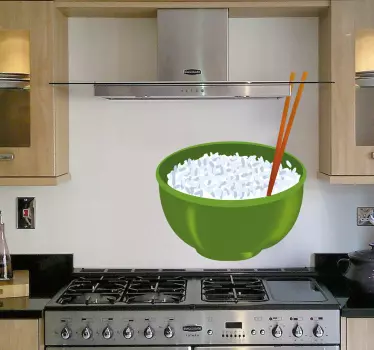 Aufkleber Reisschüssel - TenStickers