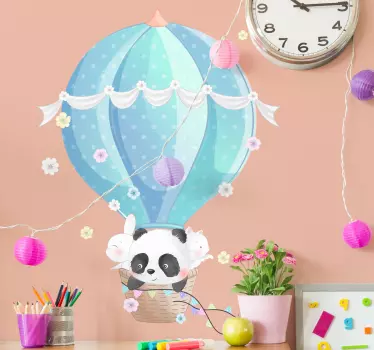 Hot air balloons wall stickers for kids - TenStickers
