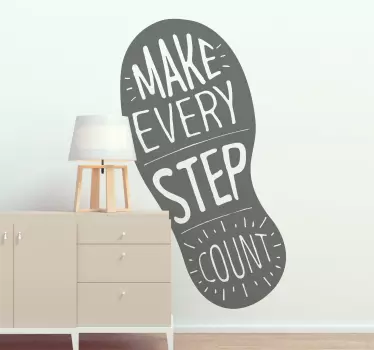 Make Every Step Count Text sticker - TenStickers