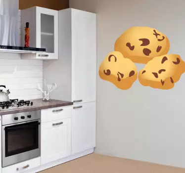 Chocolate Cookies wall decal - TenStickers