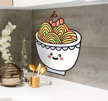 Anime ramen sticker de bucătărie - TenStickers