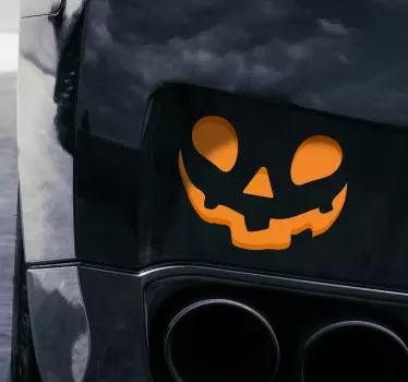 Pegatina Halloween cara para coche - TenVinilo