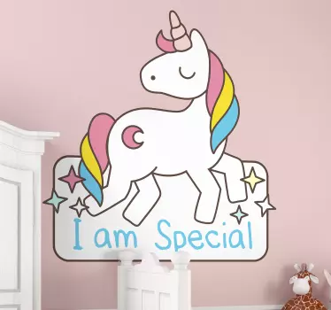 Unicorn special illustration sticker - TenStickers