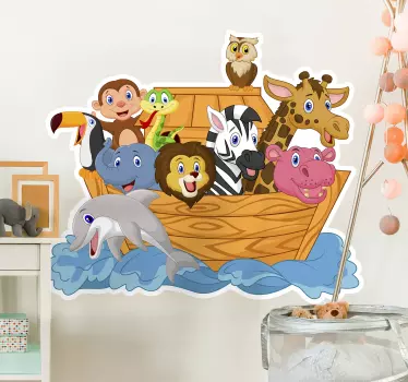 Children's Noah ark  fairy tale sticker - TenStickers