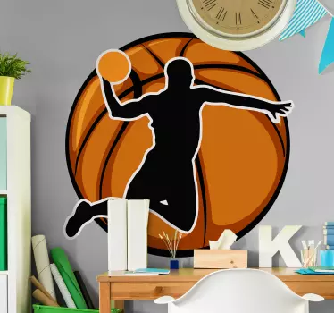 Stickers Basket Joueur de basketball - TenStickers