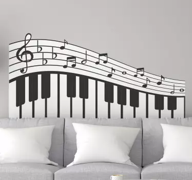 Decorative musical colors musical wall sticker - TenStickers